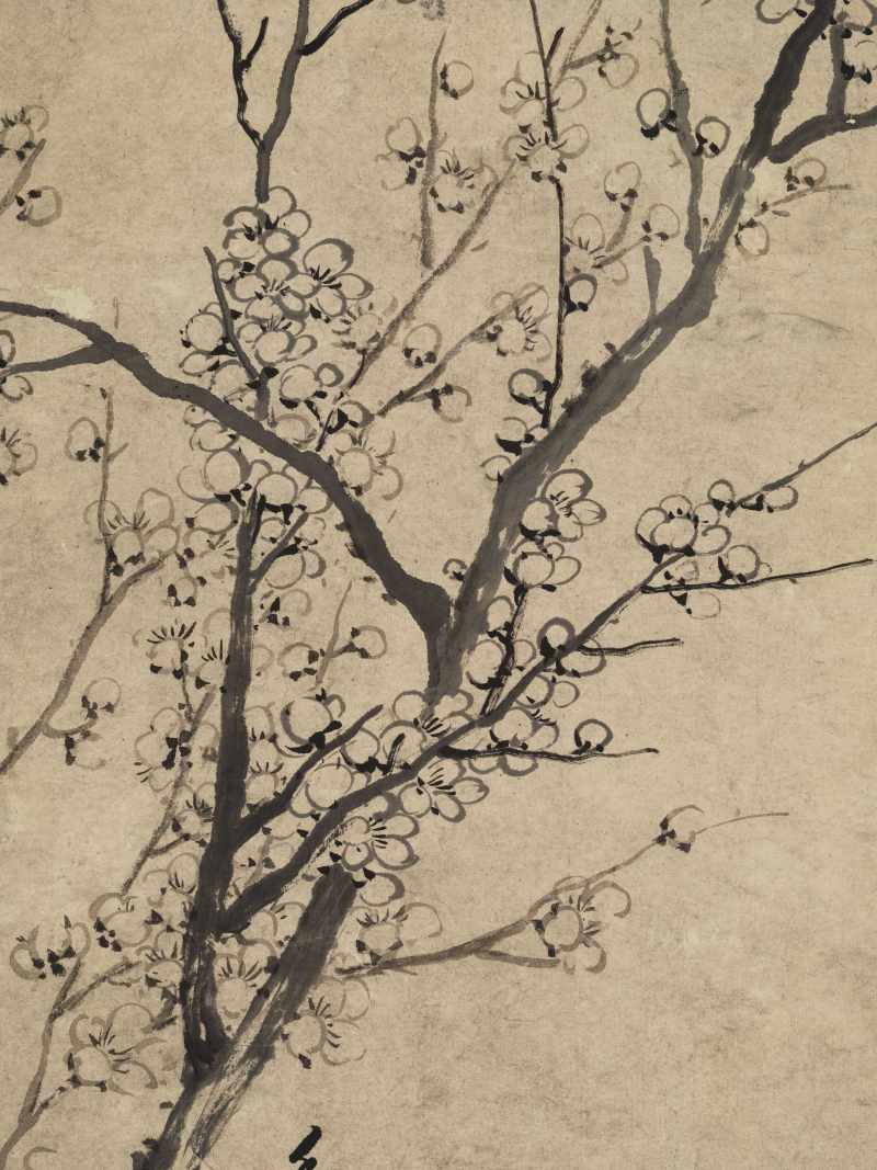 嘉庆丁丑（1817年）作 汤贻汾 墨梅图 - 图12