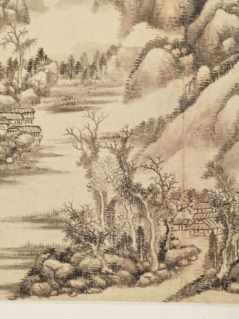 丙辰（1676年）、戊子（1708年）作 王鉴（款）、王翚（款）等七家 诸家山水册 - 图27