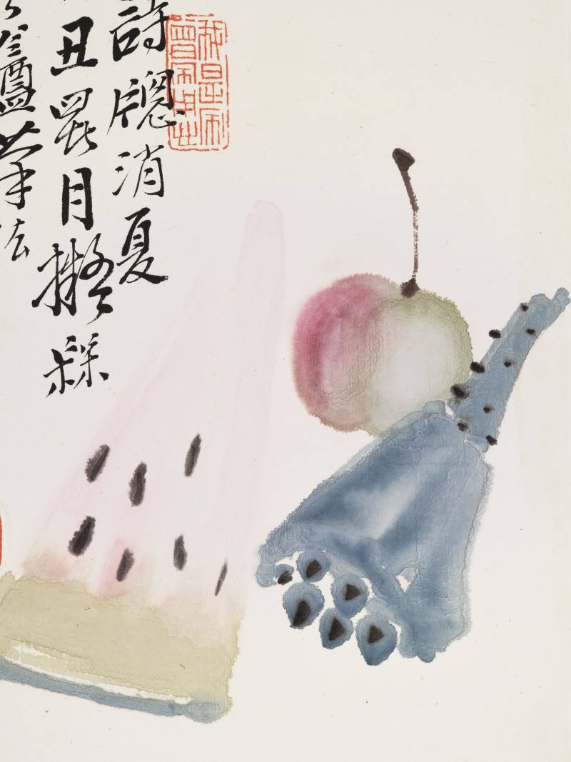 癸丑（1913年）作 张光梅 花卉果蔬册 - 图35