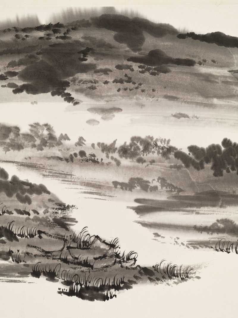 庚申（1980年）作 陆俨少 蒲汀凫起 - 图8