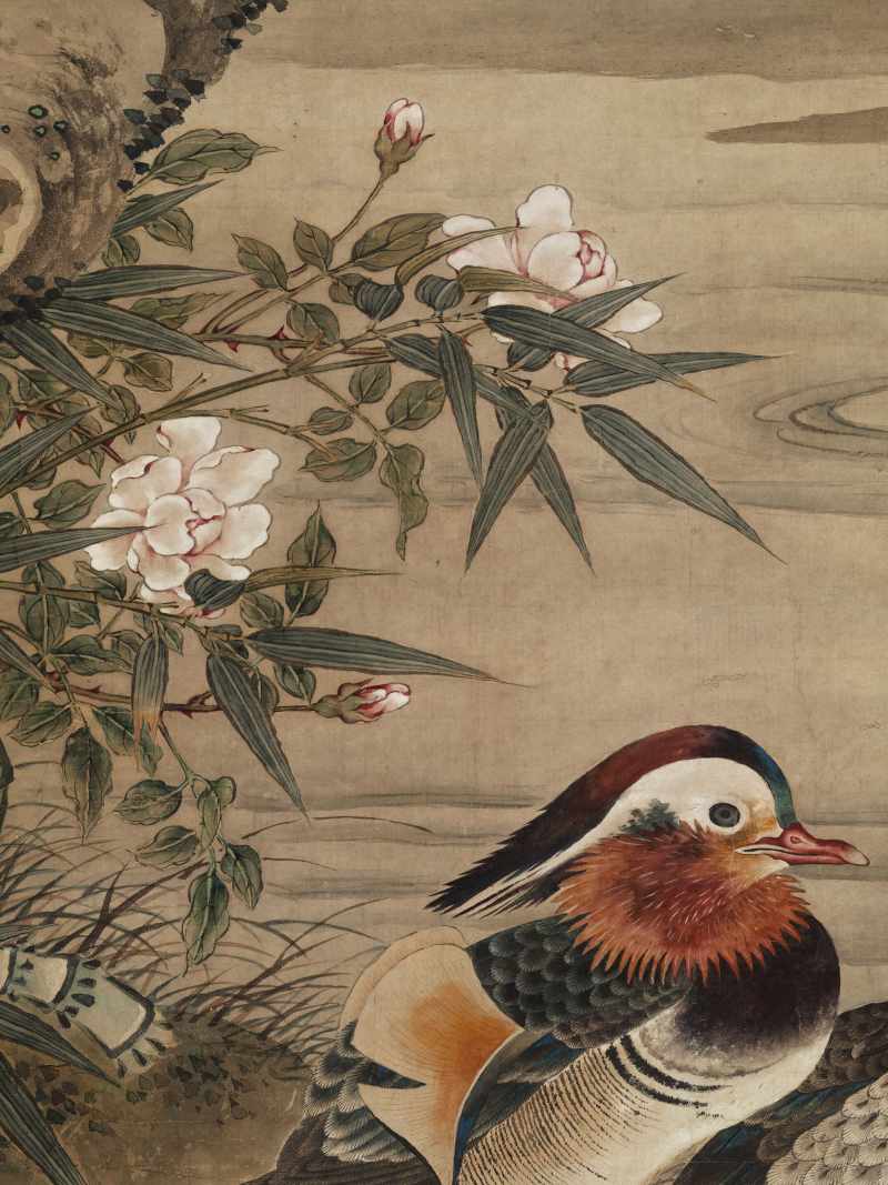 童衡（款） 梅雀鸳鸯 - 图15