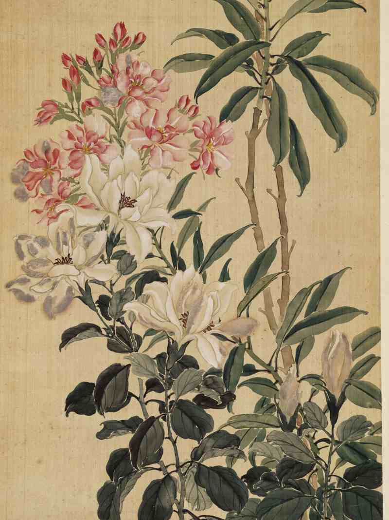 光绪丙午（1906年）作 慈禧（款） 花卉四屏 - 图24