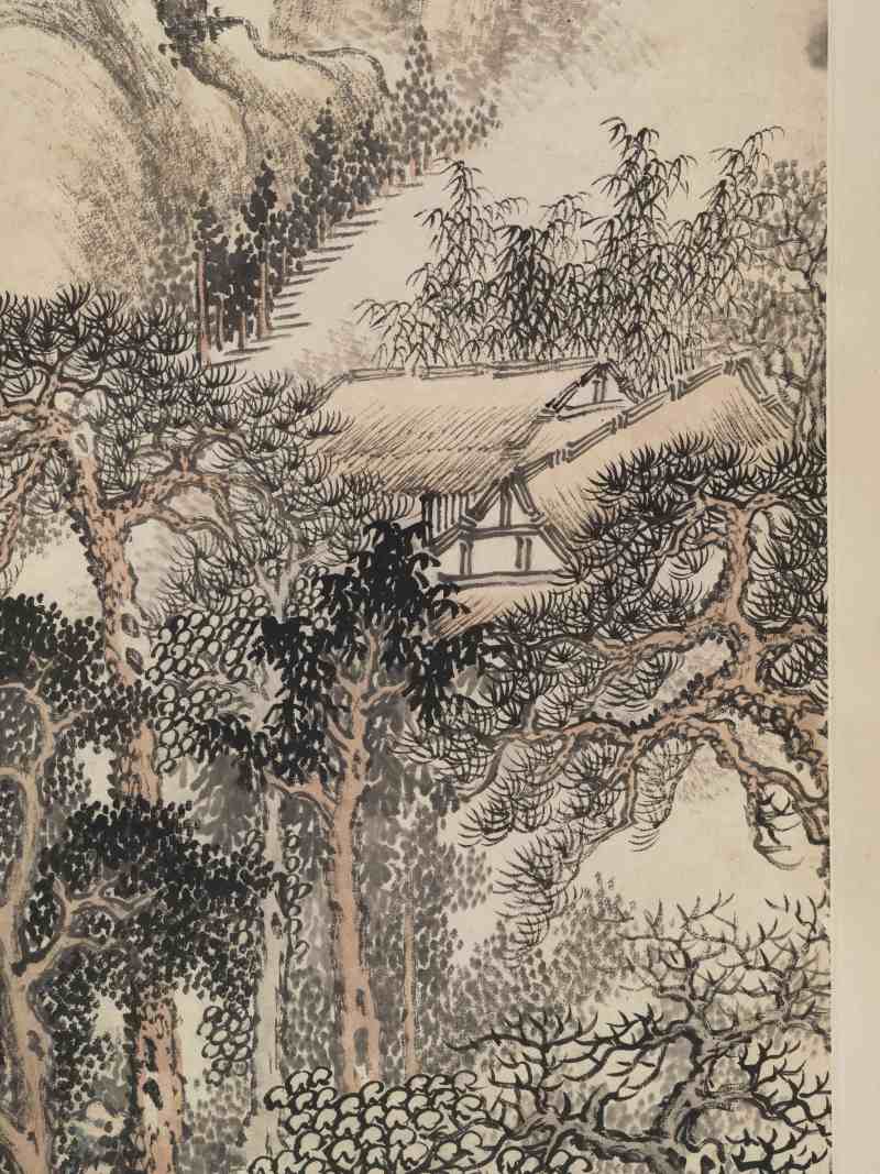 壬戌（1922年）作 顾颐 秋山策杖 - 图10