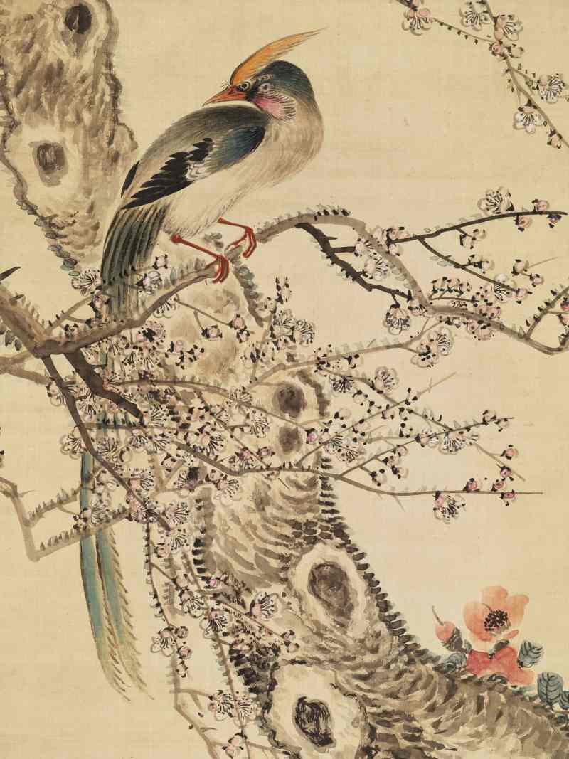癸巳（1893年）作 姜筠 长寿繁华 - 图3