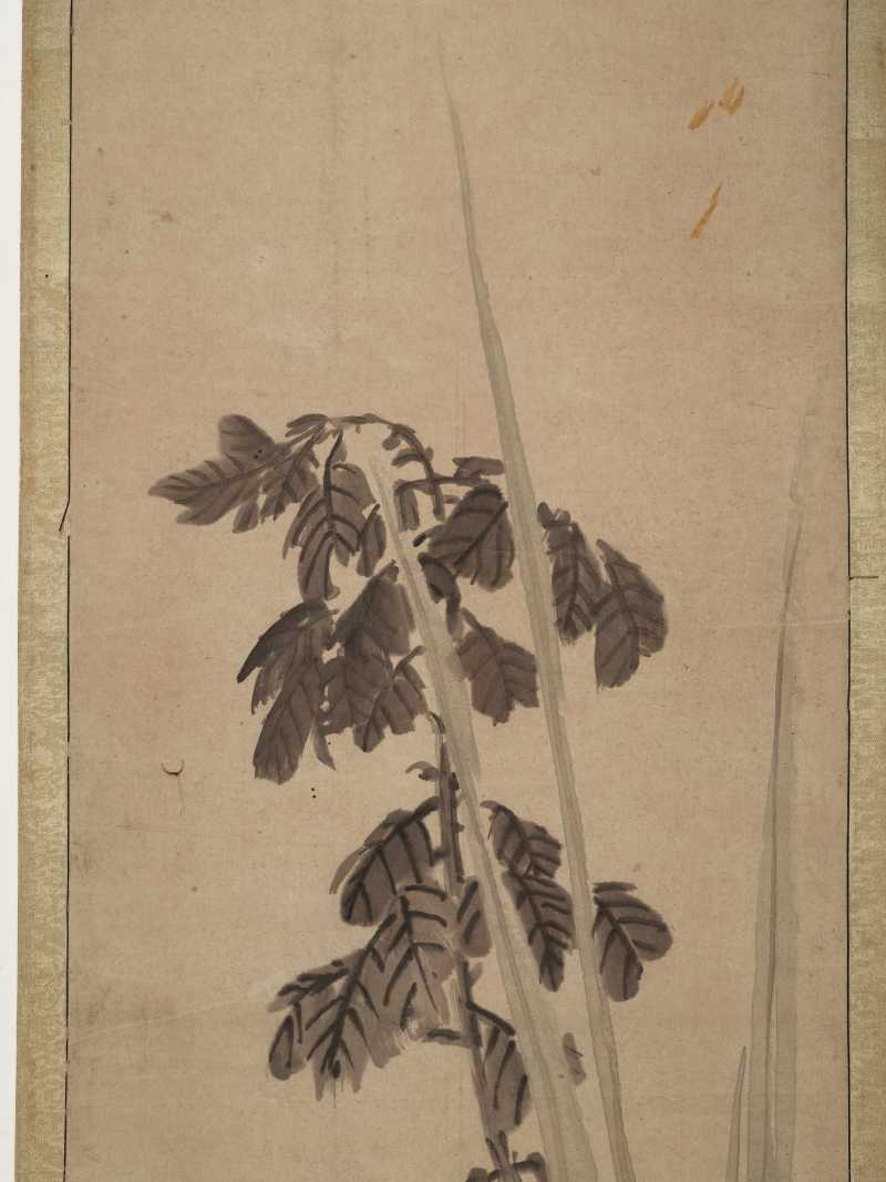 任薰 花卉四屏 - 图3