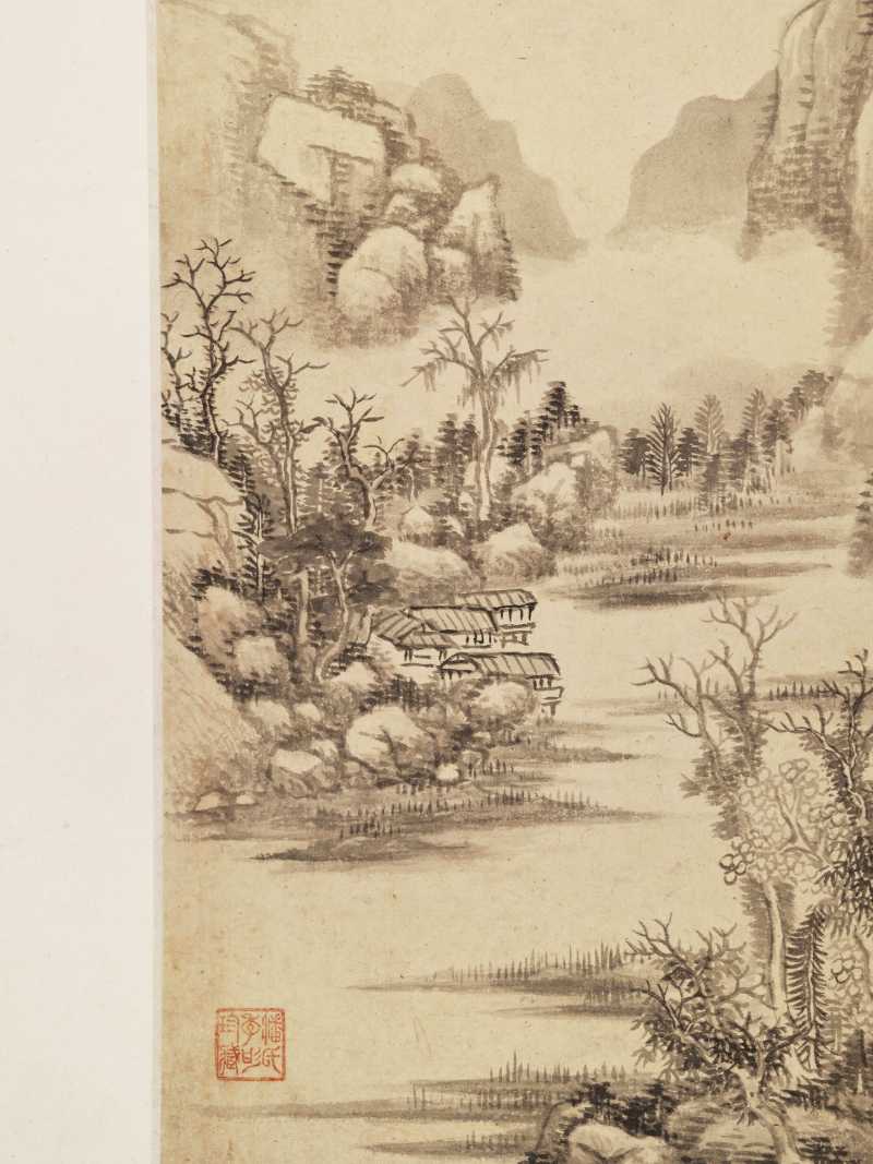 丙辰（1676年）、戊子（1708年）作 王鉴（款）、王翚（款）等七家 诸家山水册 - 图28