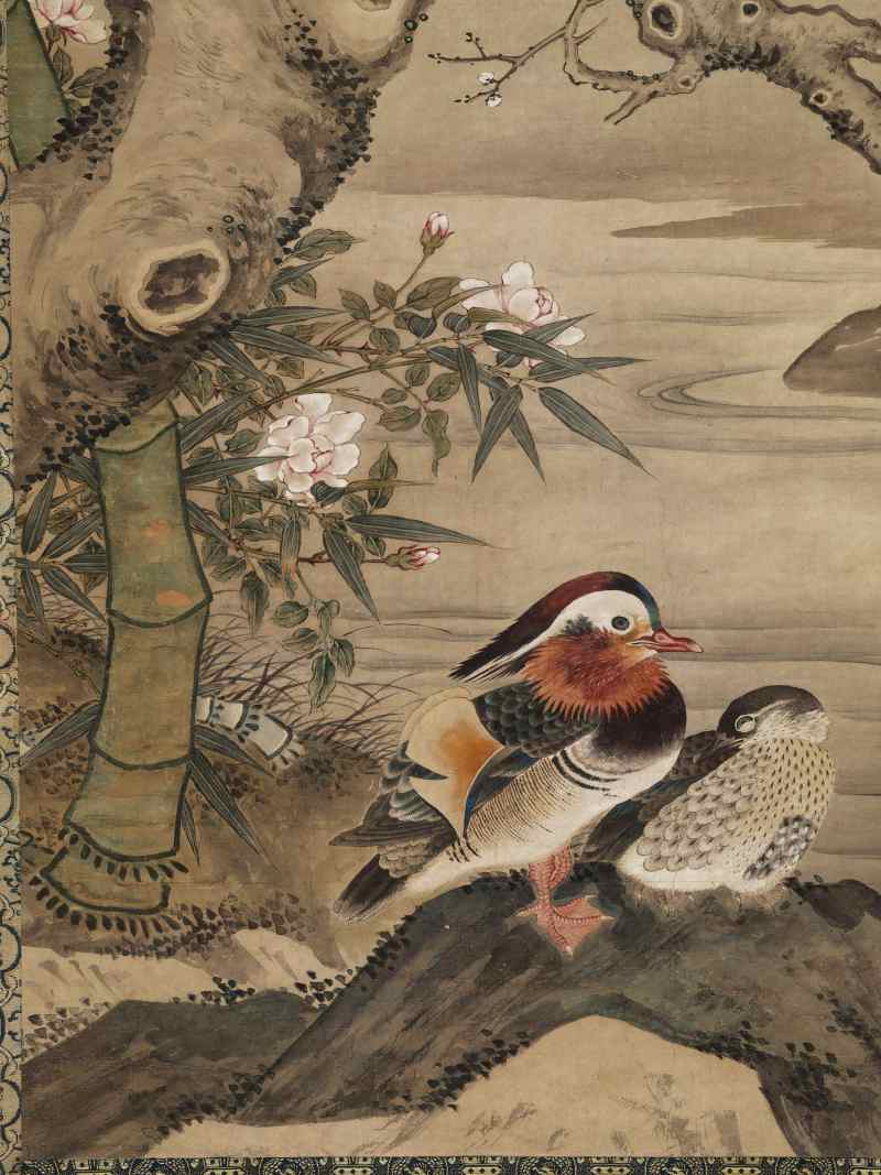 童衡（款） 梅雀鸳鸯 - 图6