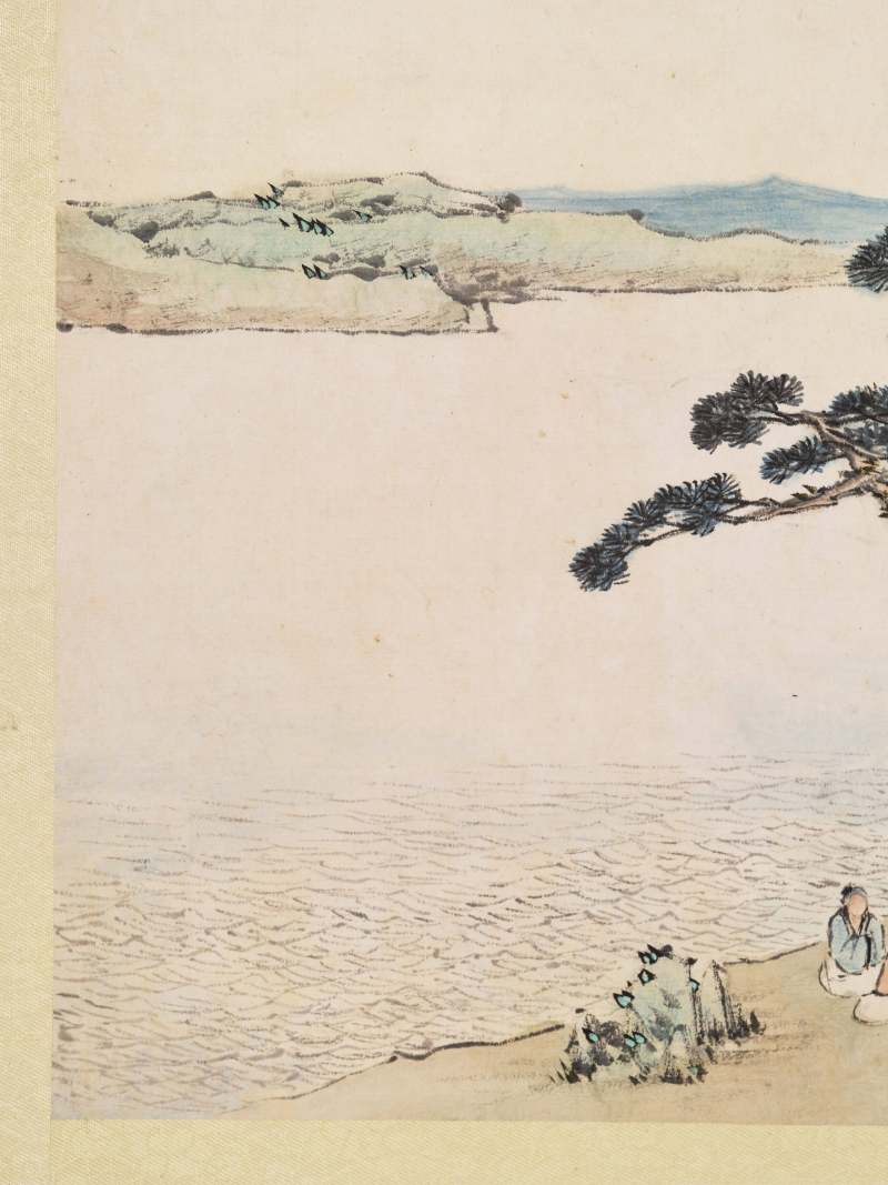 乙亥（1875年）作 陈若木、程庭鹭、胡铁梅等 山水人物七帧 - 图40
