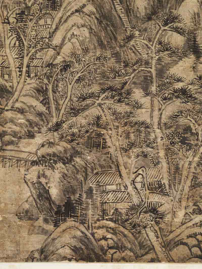 乾隆己未（1739年）作 温仪 仿董山水 - 图8