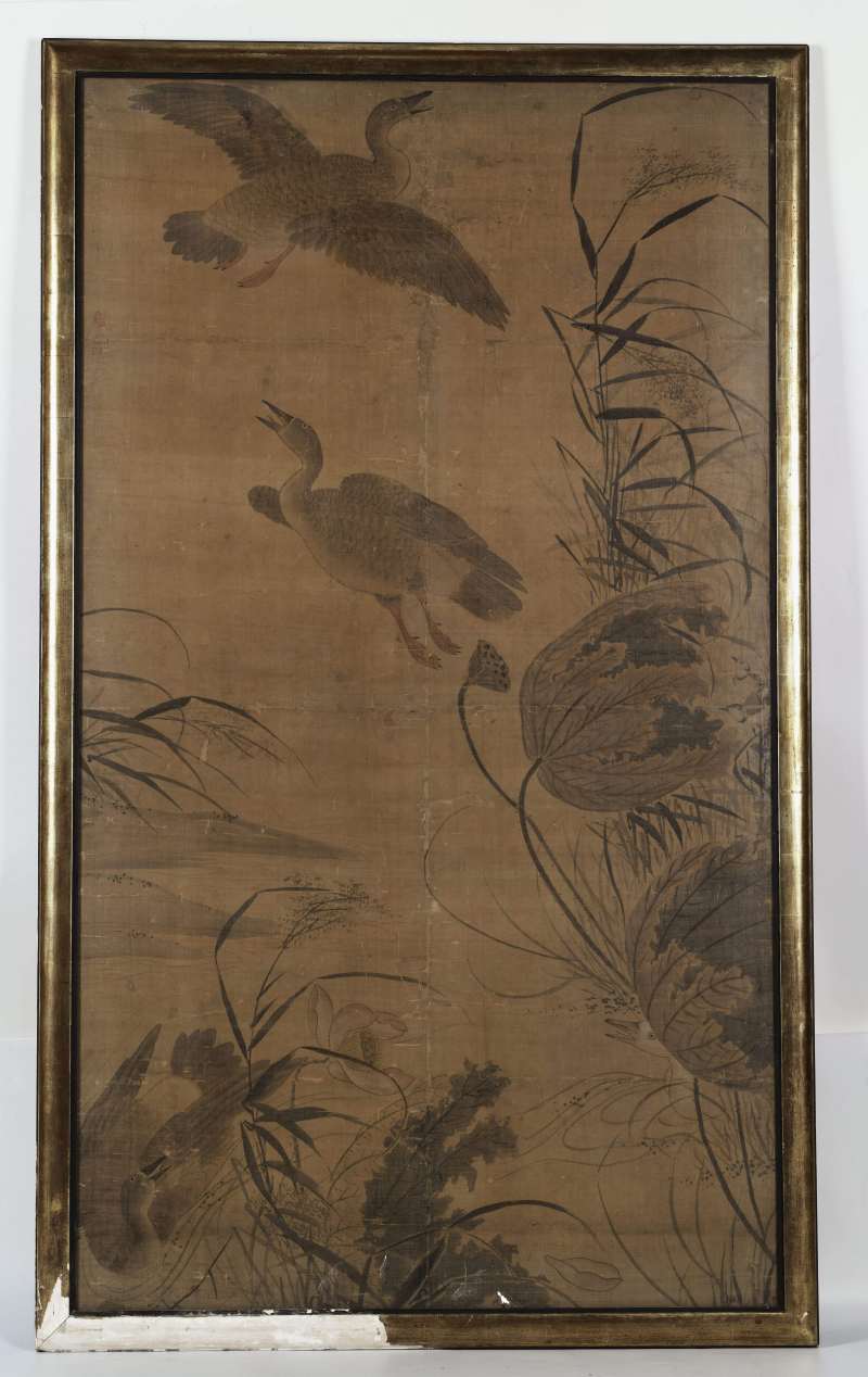 佚名 荷塘芦雁 - 图2