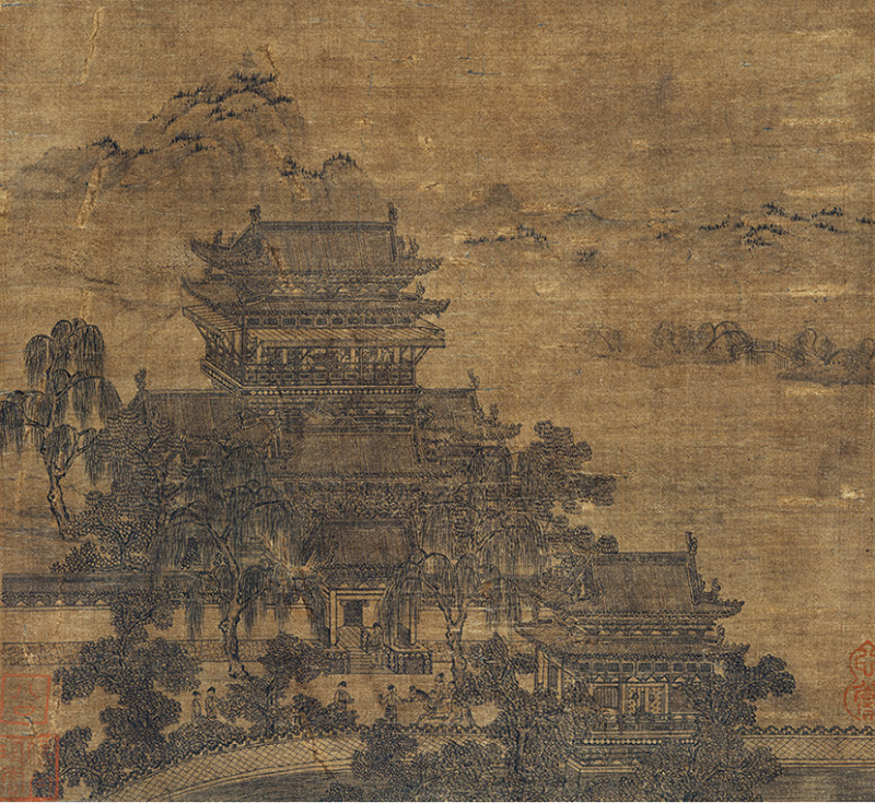 佚名 云山阁楼