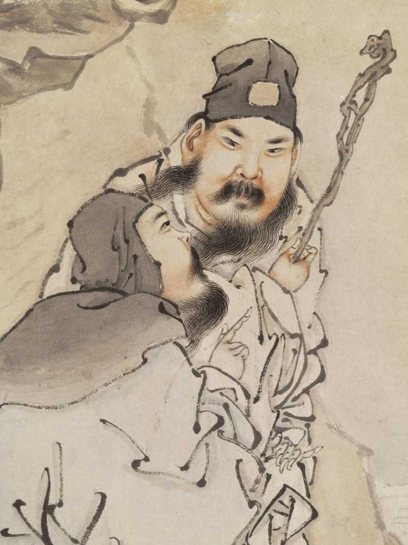 乙未（1895年）作 陆鹏 人物四屏 - 图23