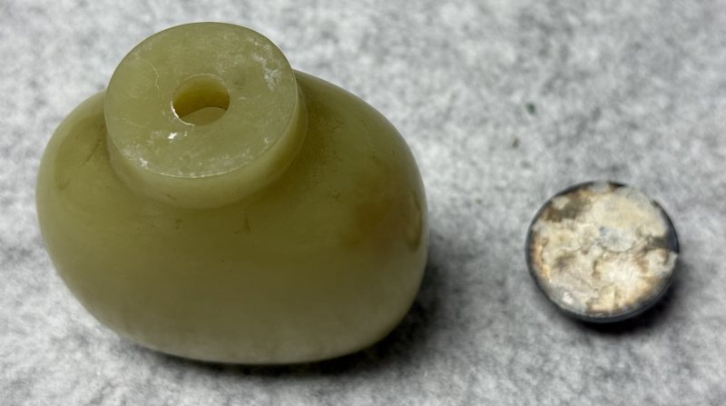 清十八世紀 黃玉素鼻煙壺 - 图7