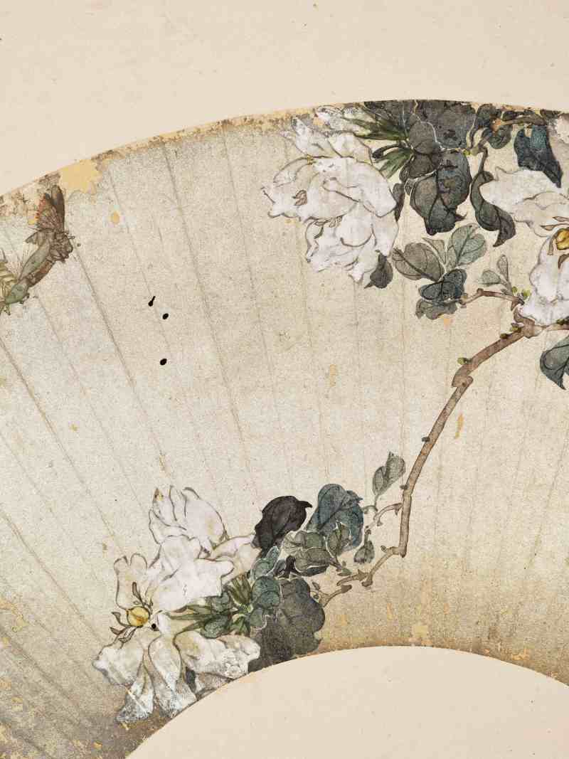 癸酉（1873年）、己亥（1899年）作 居廉 花卉四帧 - 图9