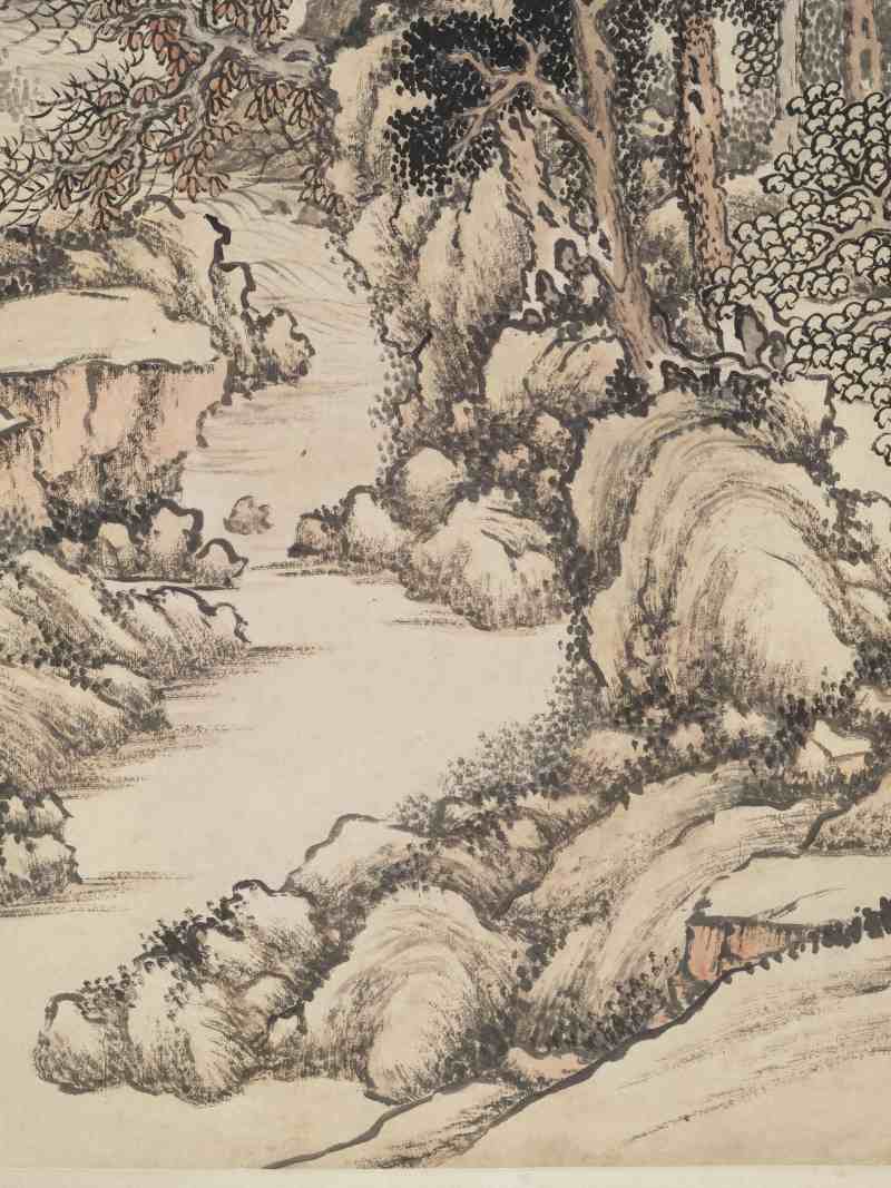 壬戌（1922年）作 顾颐 秋山策杖 - 图12