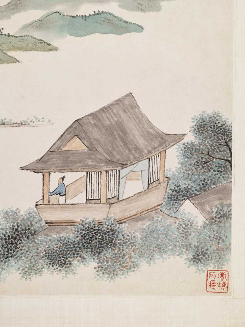 张深 山水人物册 - 图23