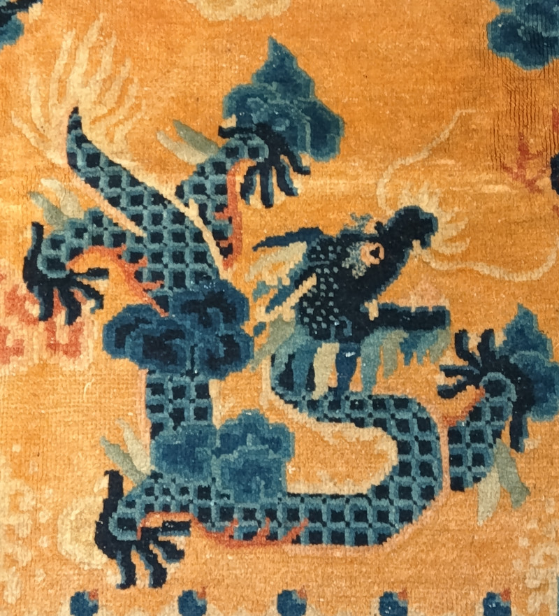 清 太和殿用九龍紋地毯 - 图7