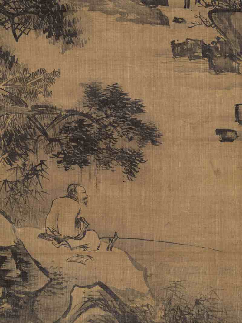 周臣（款） 溪山独钓 - 图9