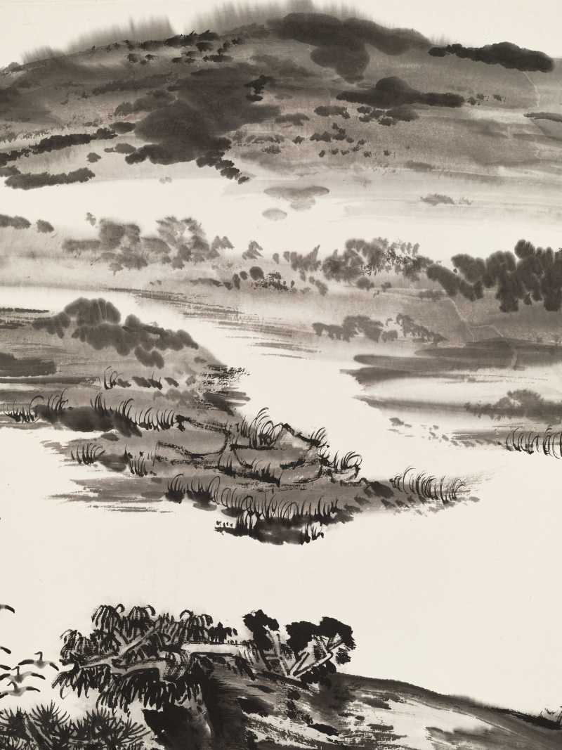 庚申（1980年）作 陆俨少 蒲汀凫起 - 图12