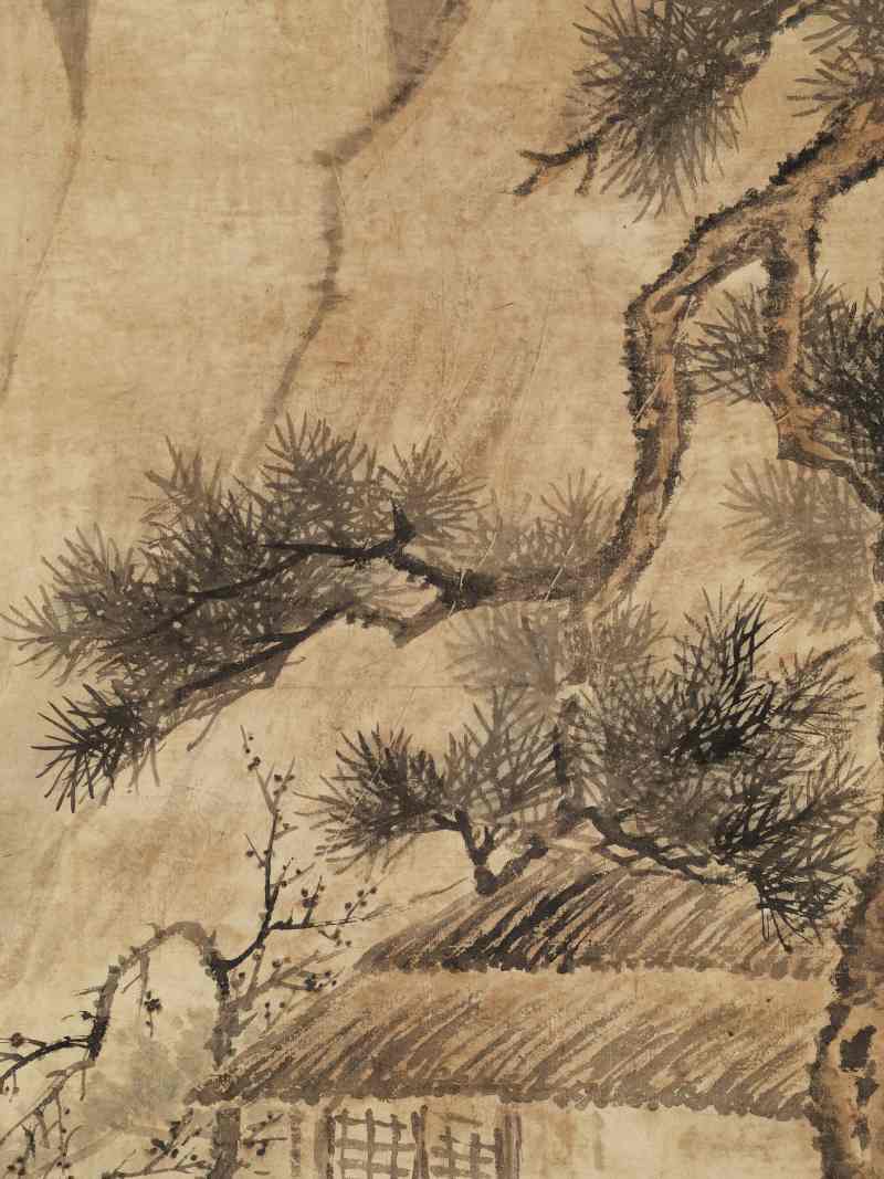 丁卯（1688年）作 高其佩（款） 寒斋独坐 - 图6