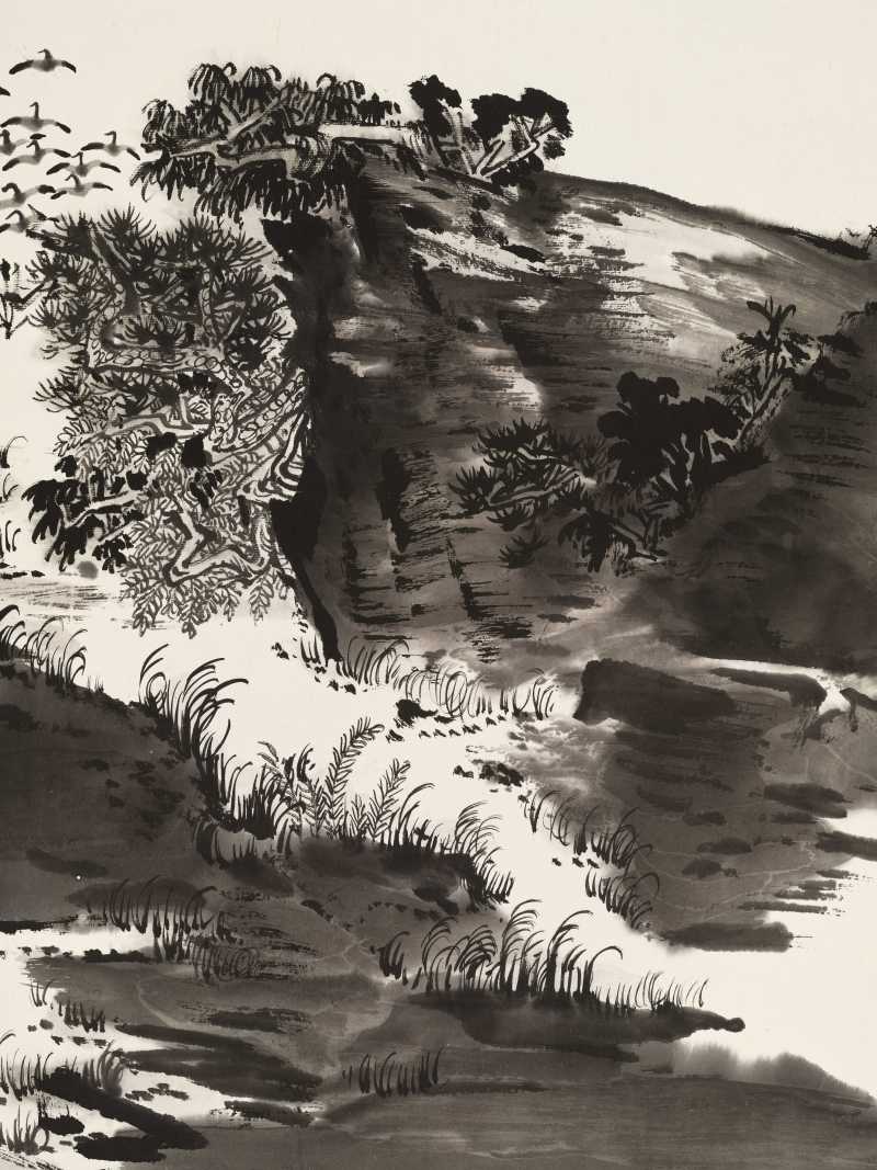 庚申（1980年）作 陆俨少 蒲汀凫起 - 图13