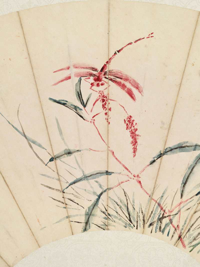 庚寅（1890年）、己丑（1889年）作 朱偁、陆恢、朱梦泉 花鸟三帧 - 图9