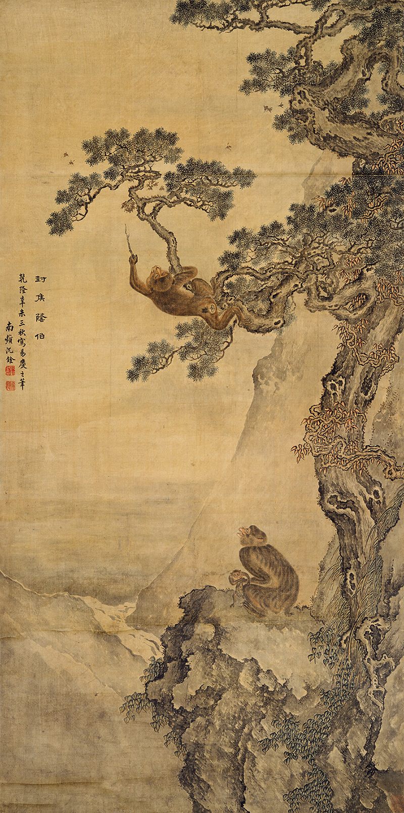 乾隆辛未（1751年）作 沈铨（款） 封侯荫伯