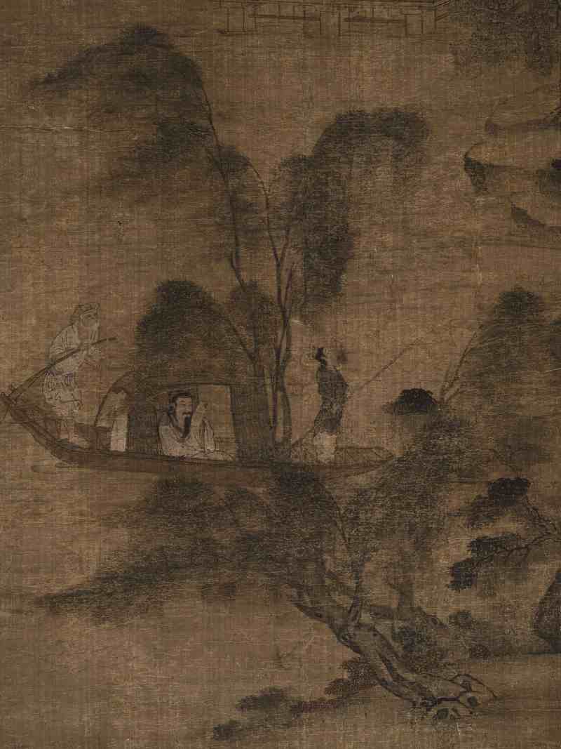 佚名 溪畔读书图 - 图16
