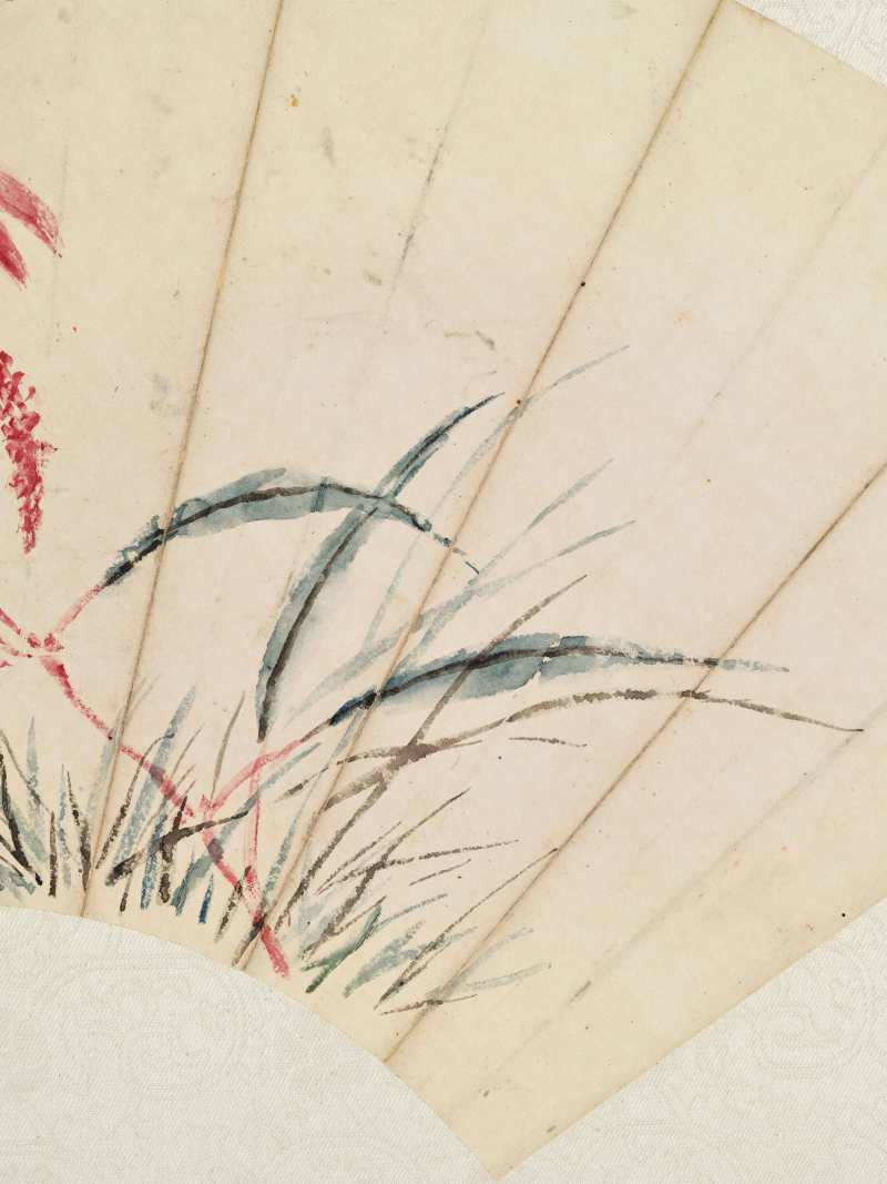 庚寅（1890年）、己丑（1889年）作 朱偁、陆恢、朱梦泉 花鸟三帧 - 图10