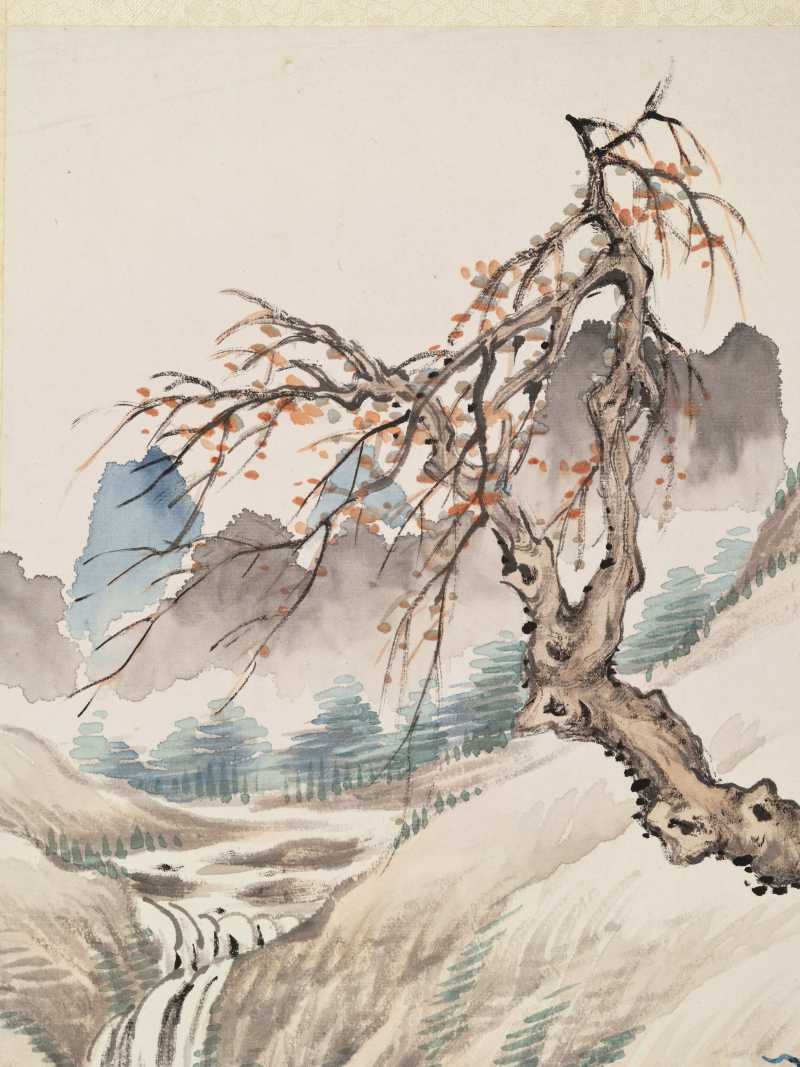 丁丑（1877年）作 莲溪、姚琛 花卉人物四帧 - 图28