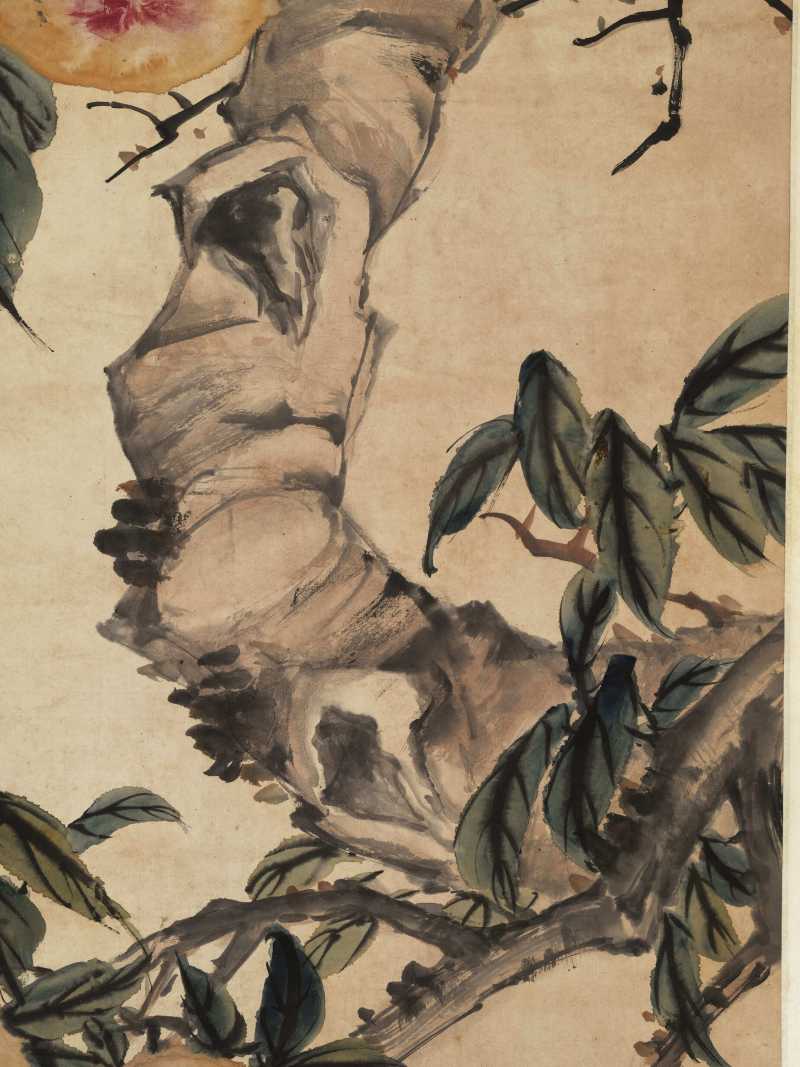 壬申（1932年）作 赵士鸿 五桃图 - 图9