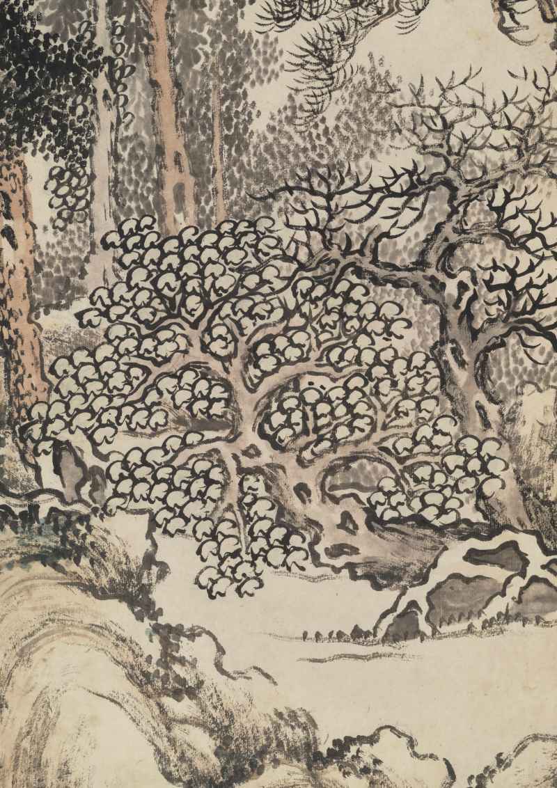 壬戌（1922年）作 顾颐 秋山策杖 - 图14