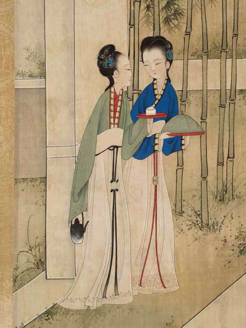 佚名 庭院仕女 - 图4