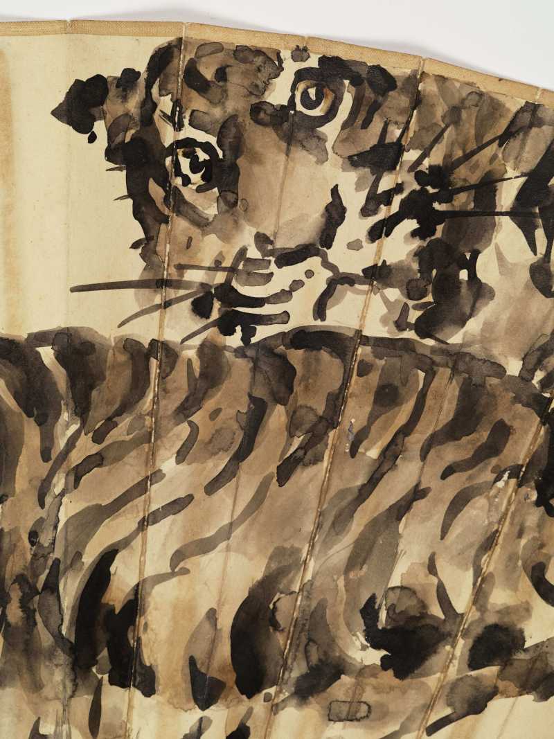 1936年作 胡藻斌、余觉 双虎·行书 - 图13