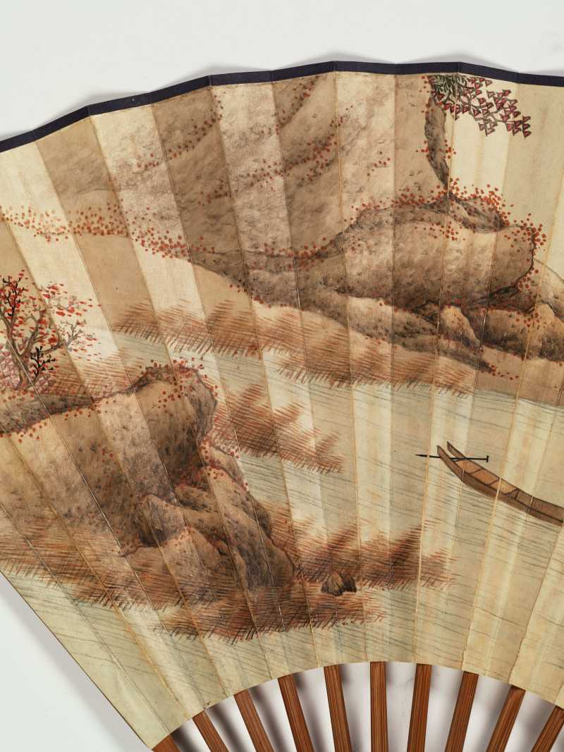庚辰（1940年）作 佟六达、周肇祥 秋江归棹·行书宋诗 - 图5