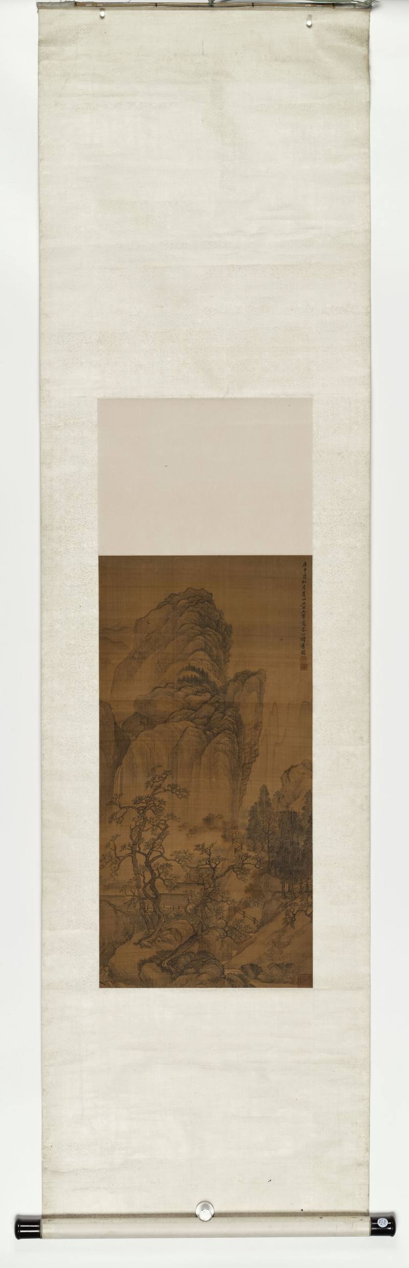 庚申（1680年）作 王翚（款） 春山读书图 - 图2
