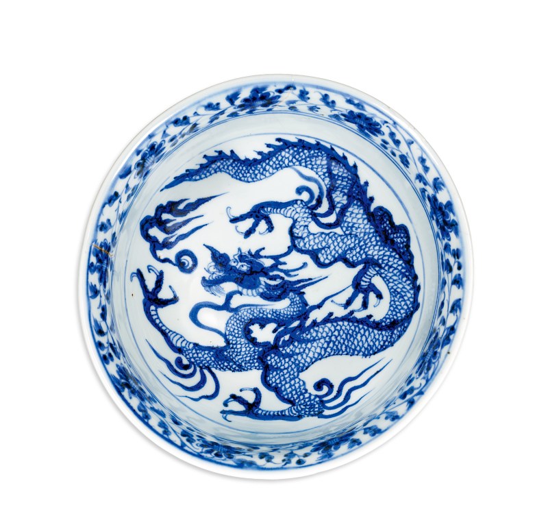 元 青花雲龍紋碗 - 图3