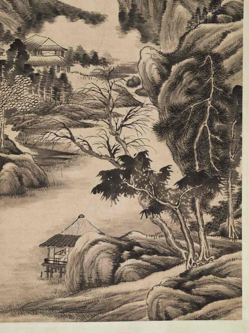 高元眉 仿思翁山水 - 图5