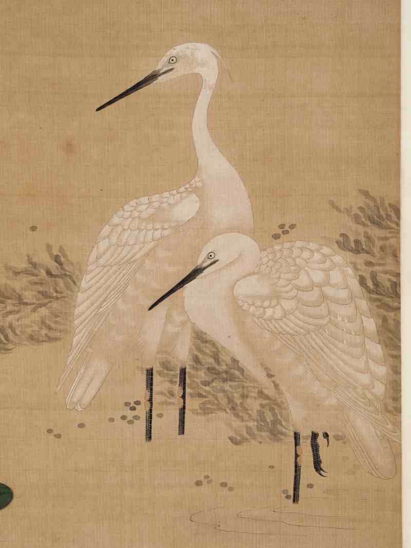 康熙五十二年（1713年）作 焦秉贞（款） 荷塘鹭鸶图 - 图3