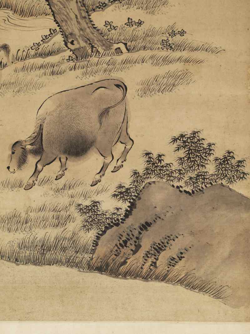 戊戌（1718年）作 杨晋（款） 柳溪放牧 - 图14