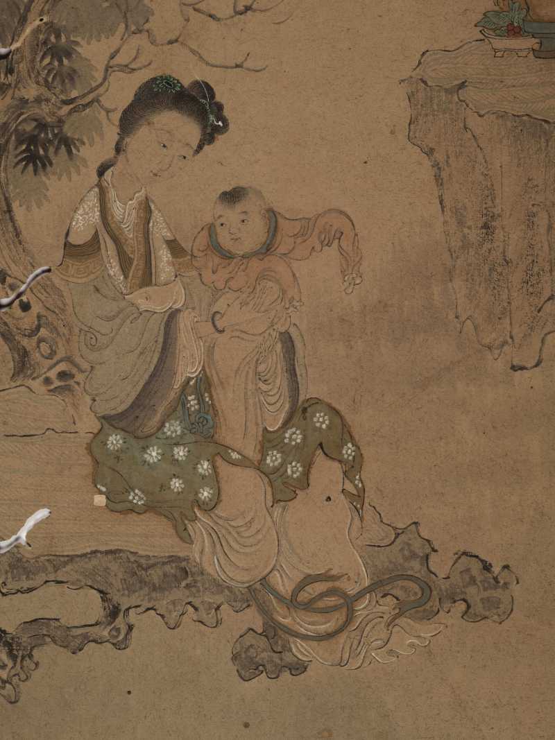 乙亥（1815年秋） 王崧 仕女四屏 - 图16