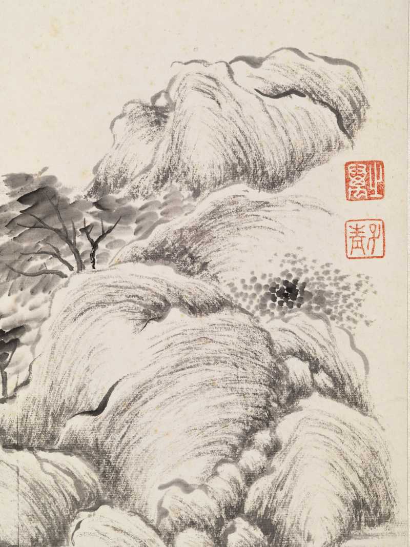 同治丙寅（1866年）作 张之万 墨笔山水册 - 图30
