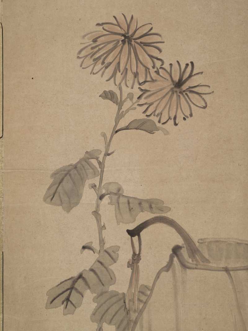 任薰 花卉四屏 - 图10