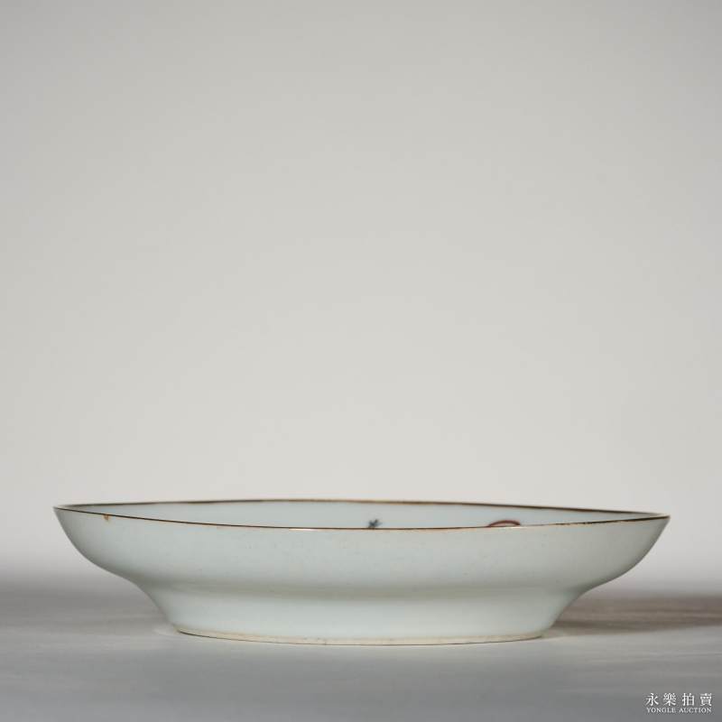 清道光 粉彩无双谱盘 - 图3