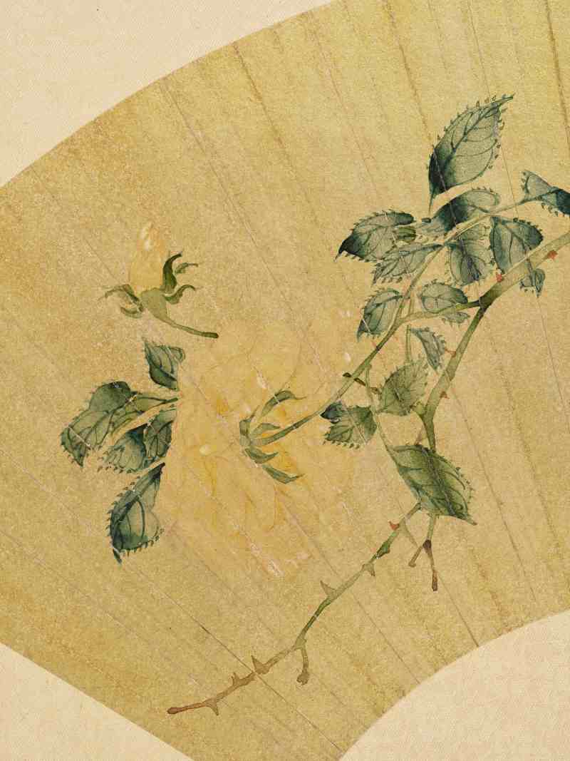 乙亥（1875年）、丁卯（1867年）作 汤世澍 花卉二帧 - 图3