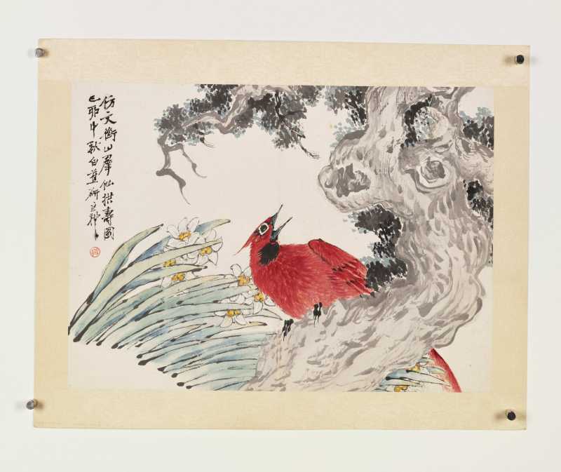 癸丑（1913年）、己卯（1879年）作 王礼、张熊、丁宝书 花鸟三帧 - 图10