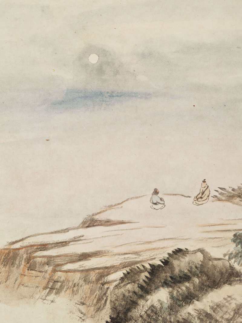 乙未（1895年）作 倪田、金心兰等 山水五帧 - 图7