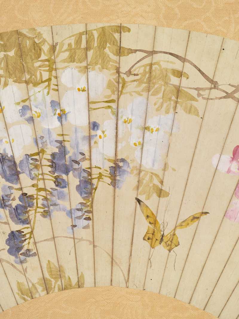 庚寅（1890年）、己丑（1889年）作 朱偁、陆恢、朱梦泉 花鸟三帧 - 图15