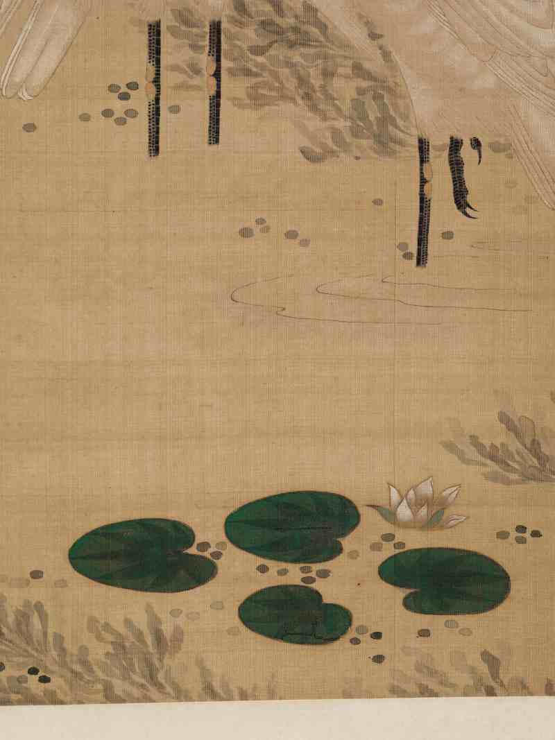 康熙五十二年（1713年）作 焦秉贞（款） 荷塘鹭鸶图 - 图5