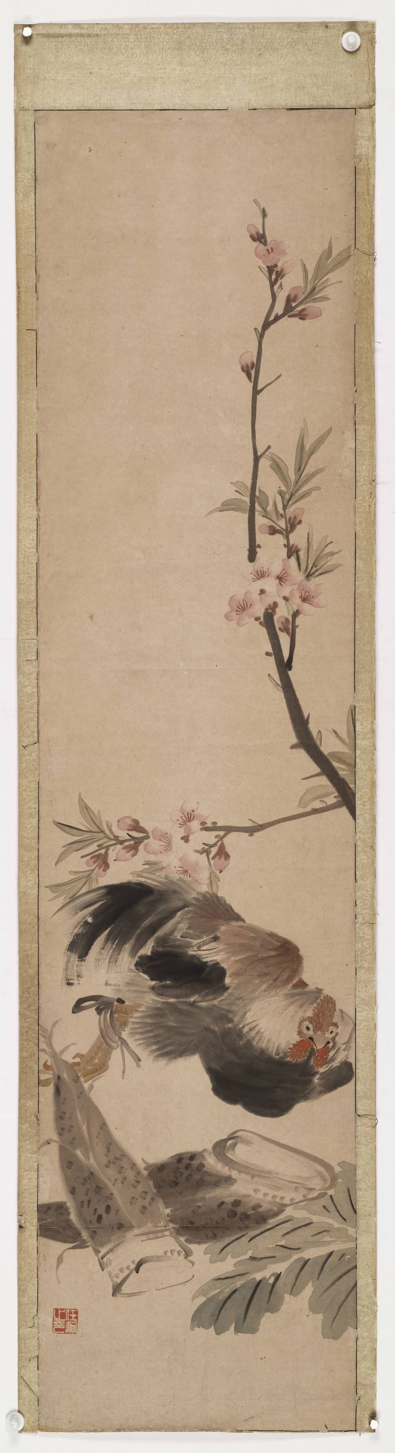 任薰 花卉四屏 - 图15